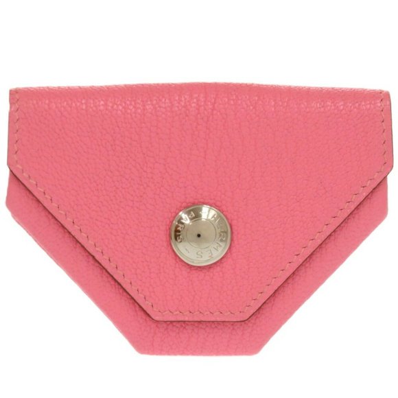 Hermes Levain Quatre Chevre Pink X Stamp 0449 Coin Case HERMES - Picture 1 of 10